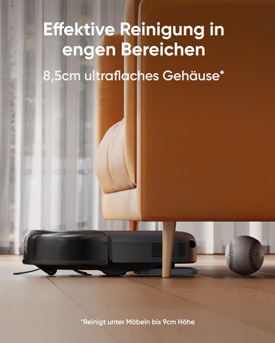 eufy Saugroboter Omni C20 mit All-in-One-Station, Auto-Entleerung, Auto-Wasch- und Trocknungsfunktion, 7.000Pa Starke Saugleistung, 8,5cm Ultraflaches Design, Staubsauger Roboter mit Wischfunktion
