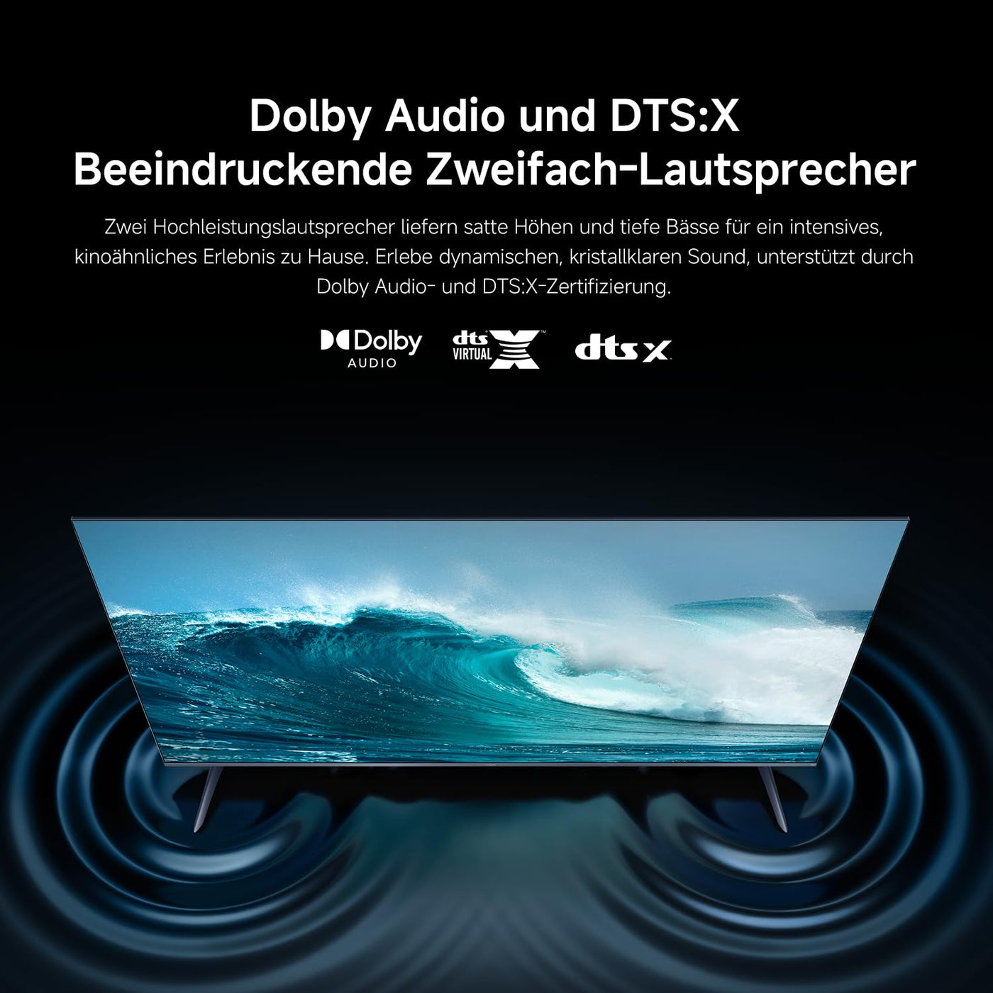 Xiaomi F Pro, 75 Zoll (190 cm), 4K UHD QLED, Smart TV, Fire TV, Triple Tuner DVB-C/S/S2/T/T2, HDR10+, Game Boost mode 120Hz, MEMC, Sprachsteuerung mit Alexa, 2GB+32GB, Kompatibel mit Apple AirPlay