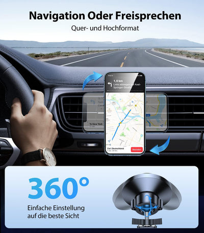VICSEED Handyhalterung Auto Magnet Lüftung für Magsafe Autohalterung [Starker Magnet mit 20 xN55] Magnetische KFZ Handy Halterung Kompatibel für iPhone 17 16 15 14 13 12 Pro Max Samsung S25 Ultra