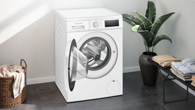 Siemens WU14UT42, iQ500 Waschmaschine, 9kg, 1400 UpM, Unterbaufähig, Extra stromsparend und leise, varioSpeed für kürzere Programme, LED-Display, Outdoor-Programm, Nachlegefunktion, aquaStop
