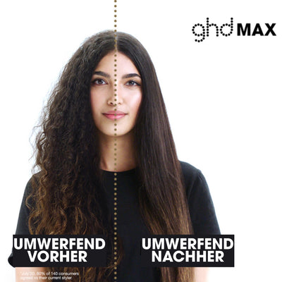 ghd Max Breitplatten-Haarglätter & Styler in Schwarz - Größere Platten für schnelles Styling, mehr Glanz, Frizz-frei - Für langes, dickes oder lockiges Haar