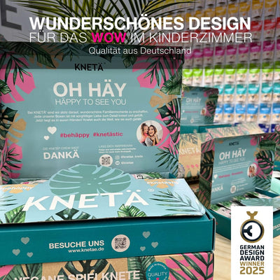 KNETÄ Vegane Spielknete (8X 50g Bag Sets) I Knete für Kinder ab 1 Jahr I Ungiftig I Knete Kleinkinder I Knet Set …