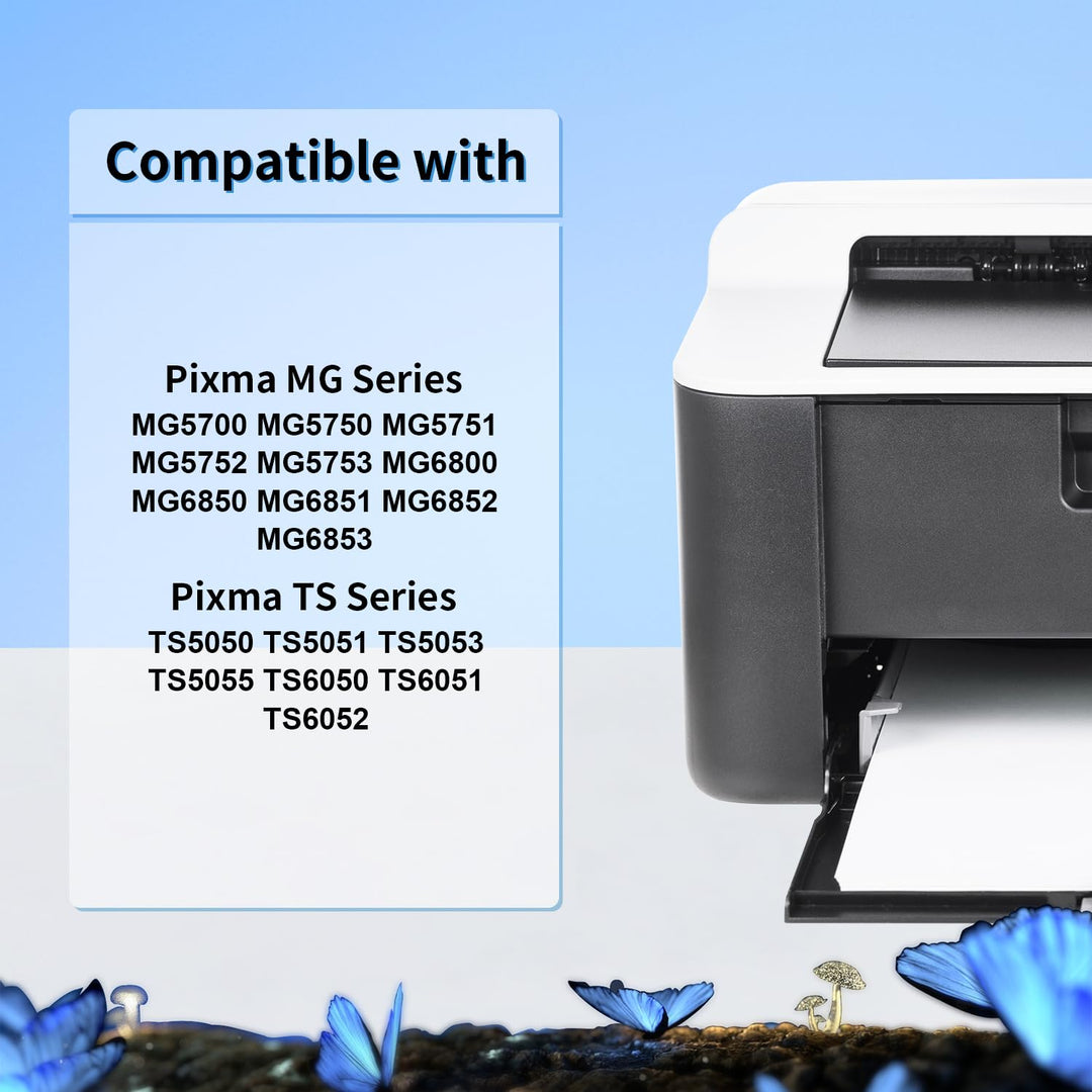 Pack Tintas CLI571XL PGI570XL Pack De 5 Cartuchos De Tinta Compatible Para Canon - Modelos CLI-571XL Y PGI-570XL (Pixma MG6850, IP7250, Etc.) Pack 5 Tintas Genéricas Canon