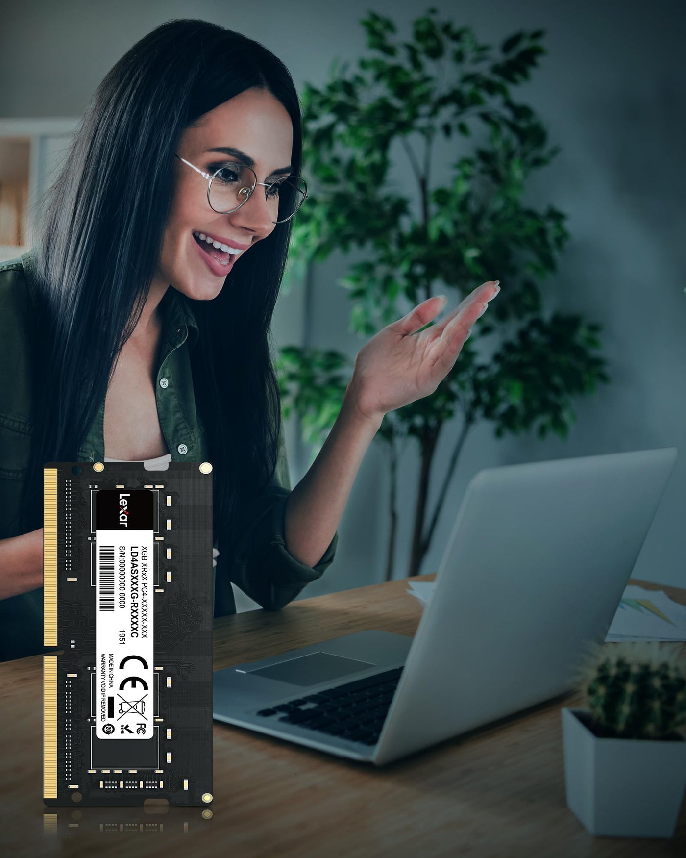 Lexar SODIMM DDR4 8GB, 3200 MHz Laptop RAM, 260-Pin SODIMM Laptop-Speicher, Hochleistungs-SO-DIMM, PC-Laptop-Computerspeicher, Hochleistungs Arbeitsspeicher (LD4AS008G-B3200ASST)