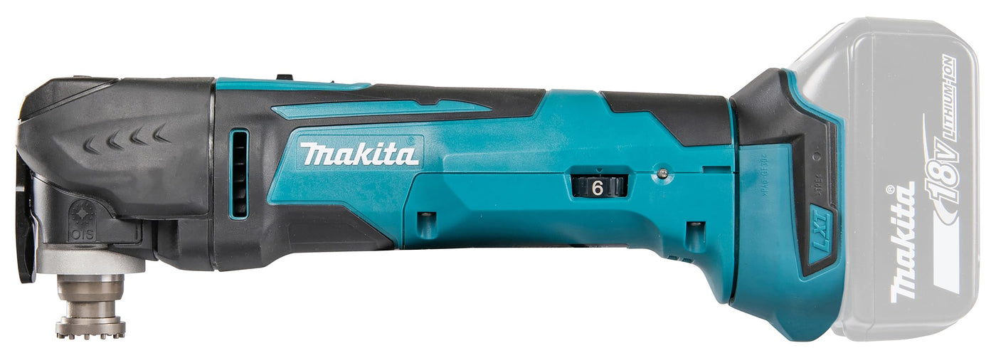 Makita DTM51Z Akku-Multifunk.Werkzeug 18,0 V (ohne Akku, ohne Ladegerät, ohne Zubehör), Blau