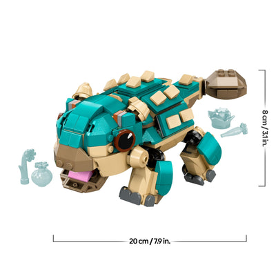 LEGO Jurassic World Baby Bumpy: Ankylosaurus, baubarer Spielzeug-Dinosaurier für Fans von Jurassic World: Neue Abenteuer, Geschenk für Jungen und Mädchen ab 7 Jahren 76962