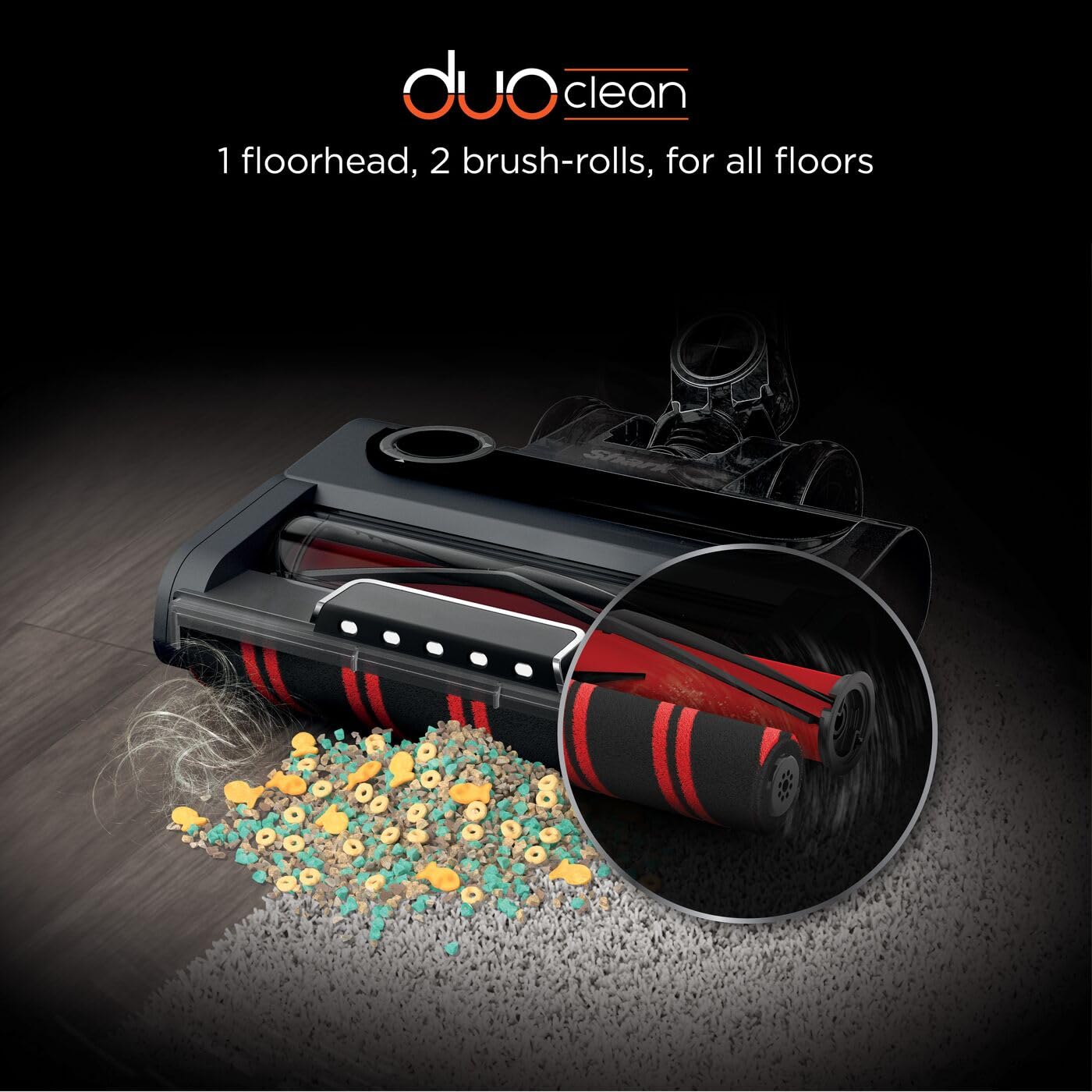 Shark IZ400UKT Kabelloser Stabstaubsauger, Plastik, Messing, 60 Min Run Time