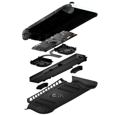 MSI Claw 8 AI+ Gaming Handheld, Polar Tempest Edition, 8 Zoll FHD+ 120 Hz Display, Intel Core Ultra 7 Prozessor 258V, 32 GB RAM, 2 TB SSD, Intel Arc Grafik, Windows 11 Home, Schwarz/Weiß, A2VM-091