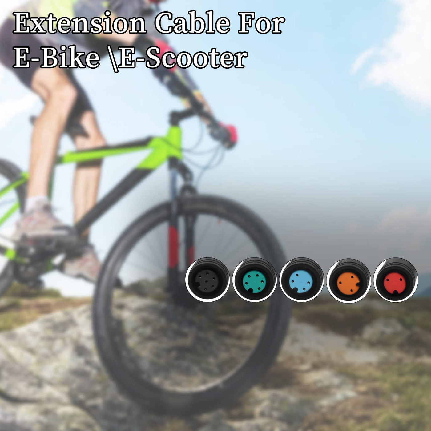 baluoqi Verlängerungskabel 2Pin/3Pin/4Pin/5Pin/6Pin wasserdichter Stecker mit einem einzelnen Stecker DIY Ebike Linie für elektrisches Fahrrad Licht/Ebrake/Anzeige Ebike Teile (3Pin weiblich)