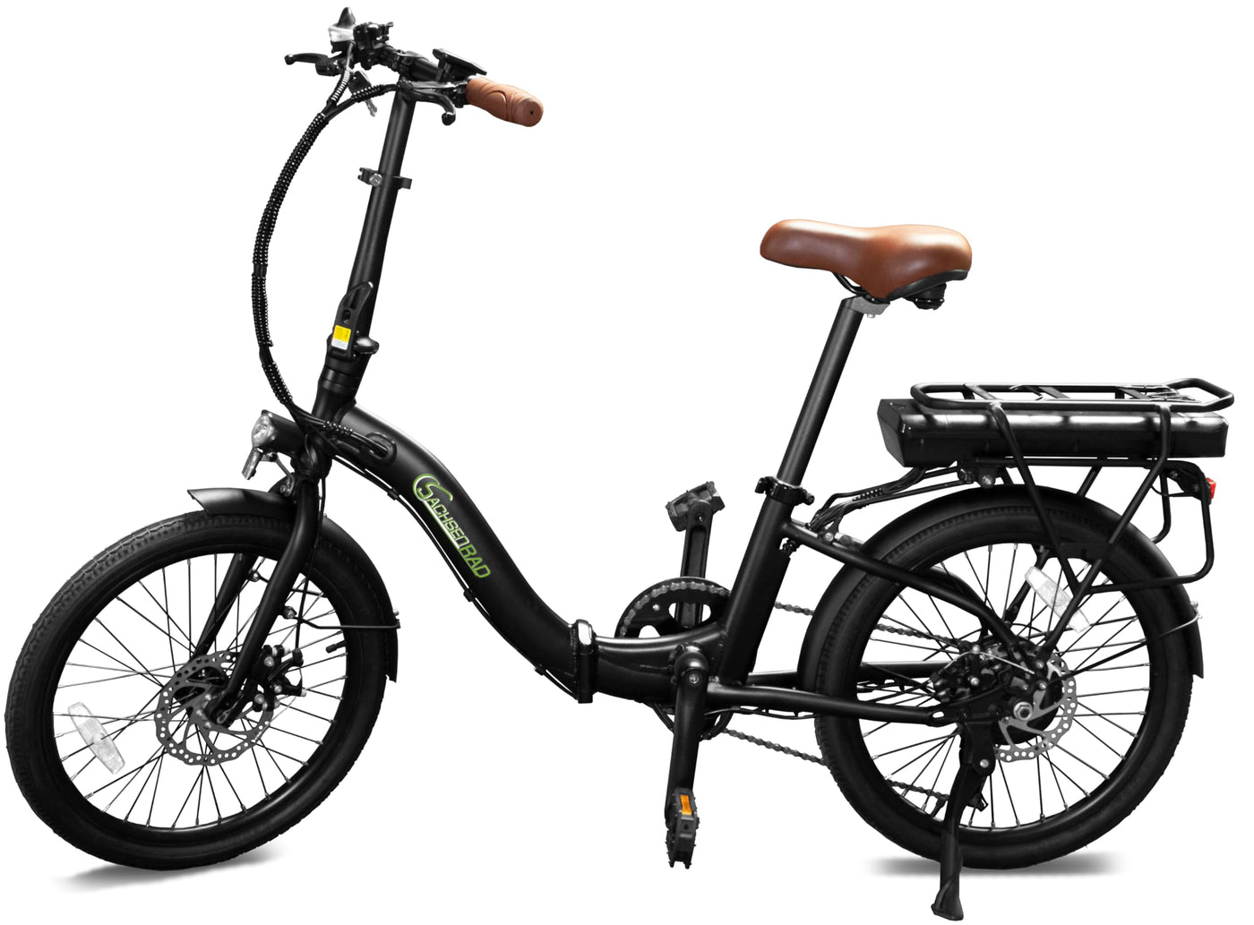 SachsenRAD E-Folding Bike F2 Farmers 20 Zoll elektrisches Fahrrad Faltbar, 470 Wh Akku bis 130 km Distanz,Damen Herren Elektrofahrrad Ebike mit StVZO-Zulassung