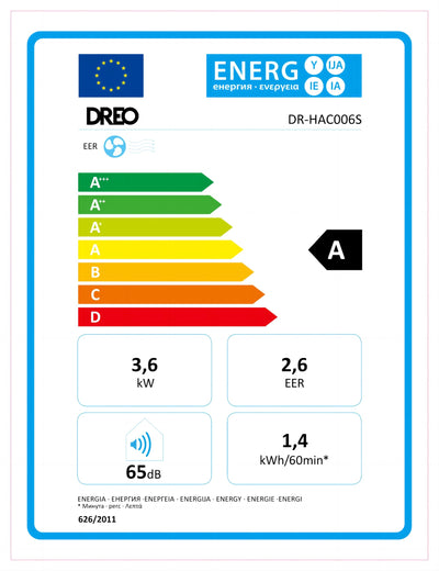 Dreo Tragbare Klimaanlagen, 12.000 BTU Klimaanlage für Schlafzimmer mit abflussfreier Kühlung, APP/Stimme/Fernbedienung, 24h Timer mit Ventilator & Luftentfeuchter, AC516S