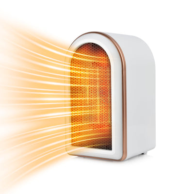 Heizlüfter - 1200W Keramik Heizlüfter Leise - Mini Heizungslüfter - Elektroheizung Heizung Heizgeräte mit Zwei Leistungsstufen Kleine Elektroheizung für Betrieb im Büro, Wohnzimmer, Schlafzimmer