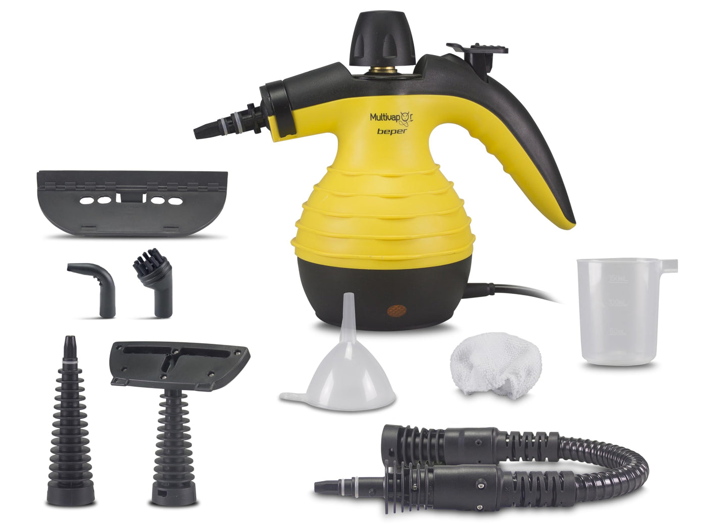 BEPER 50.700 Dampfreiniger Boden, Sofas, Teppiche - Dampfreiniger 135° max, 3 Meter Kabel, 350 ml