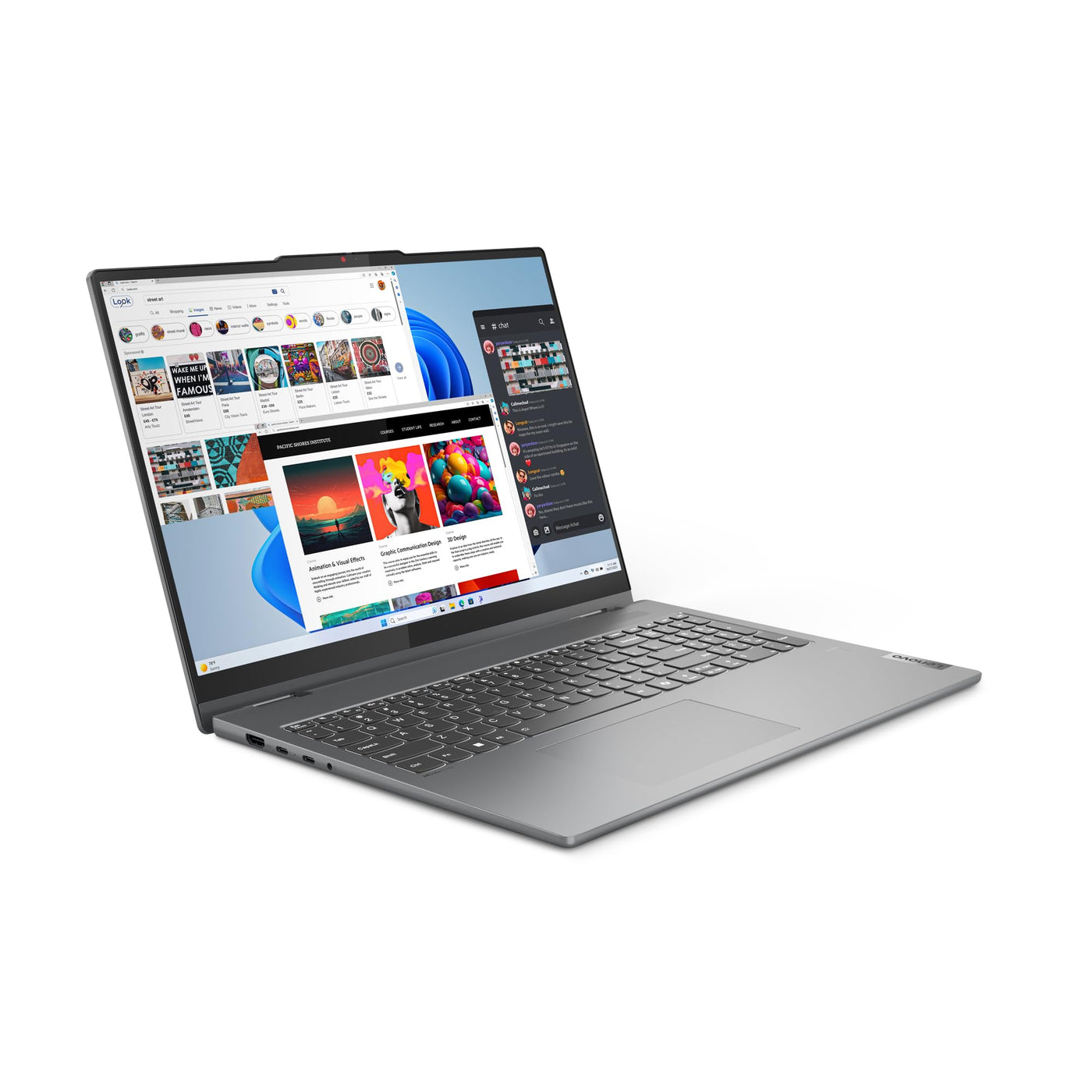 Lenovo IdeaPad 5 2-in-1 16AHP9 AMD Ryzen™ 5 8645HS Hybride (2-en-1) 40,6 cm (16") Écran Tactile WUXGA 16 Go