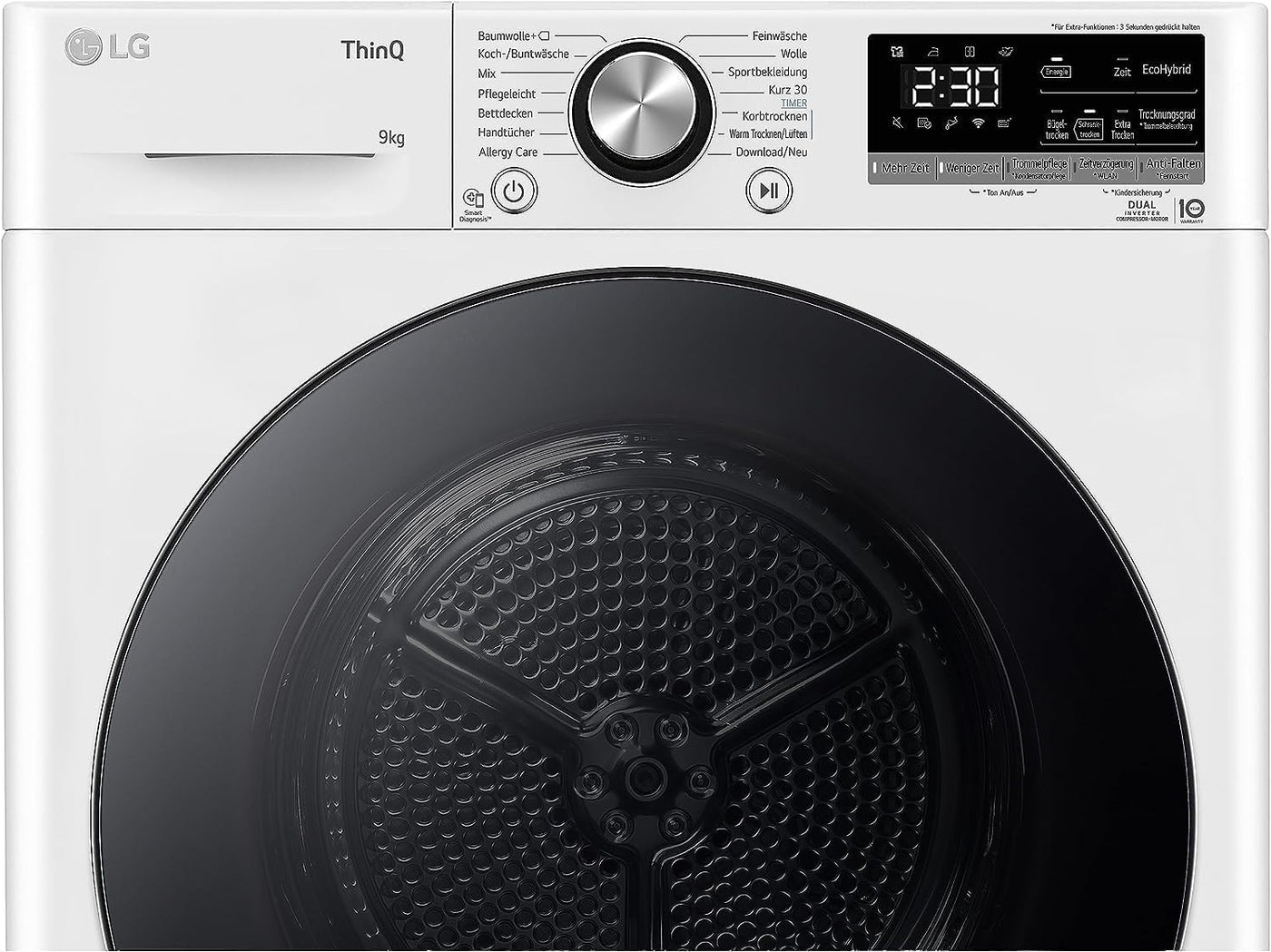 LG Electronics RT90V9W Wärmepumpen-Trockner | 9 kg | Energie A+++ | Weiß