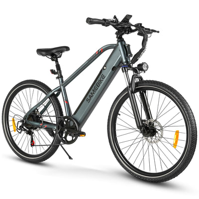 SAMEBIKE 27.5" E-Bike, Elektrofahrrad E-Bike Herren Damen mit 540Wh Akku, Bis zu 100KM, 250W Motor, E-Fahrrad mit 7-Gang-Getriebe, Pedelec Citybike EBike für Trekking RSA01 Men