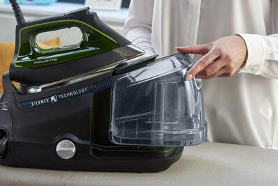 Rowenta DG9248F0 Silence Steam Pro DG9248 Dampfbügelstation, 2800, 1.3 liters, Schwarz/Grün