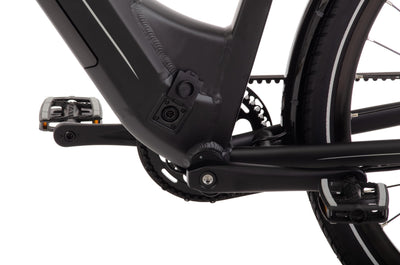 Rucanor Denver E-Bike 28″ (48 cm) – Riemenantrieb, Hydraulische Scheibenbremsen, 550 Wh Akku, matt schwarz – Damen