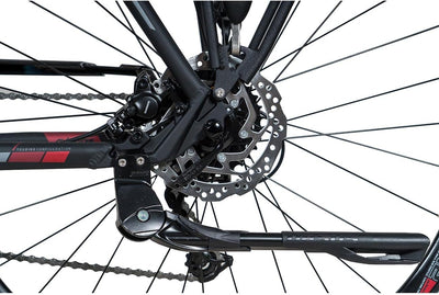 Airtracks Herren Trekking Fahrrad 28 Zoll Trekkingbike TR.2830 Trekkingrad Bike City 24 Gang Shimano ALIVIO RD-M3100 SGS Kettenschaltung Nabendynamo Schwarz Matt - Herren 56cm Körpergröße 175-185cm