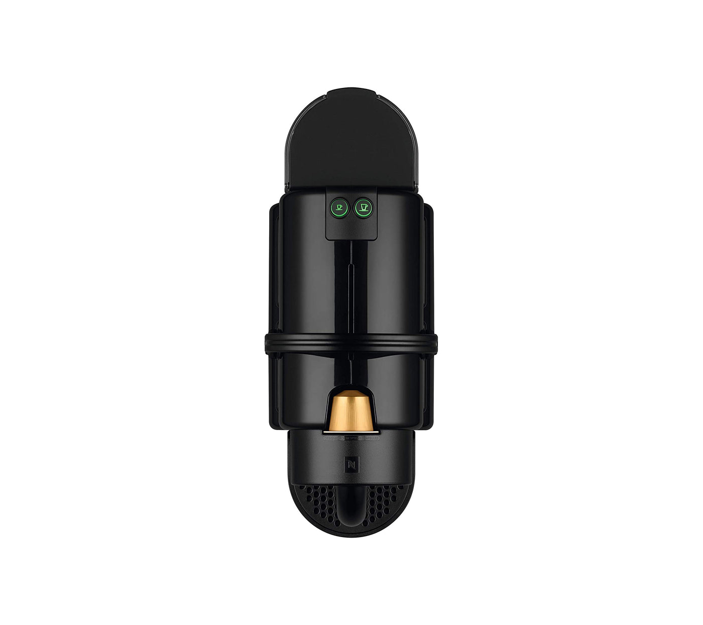 Nespresso De'Longhi EN 80.B Inissia, Hochdruckpumpe, Energiesparfunktion, kompaktes Design, 1260W, 32 x 12 x 23 cm, Dunkle Schwarz