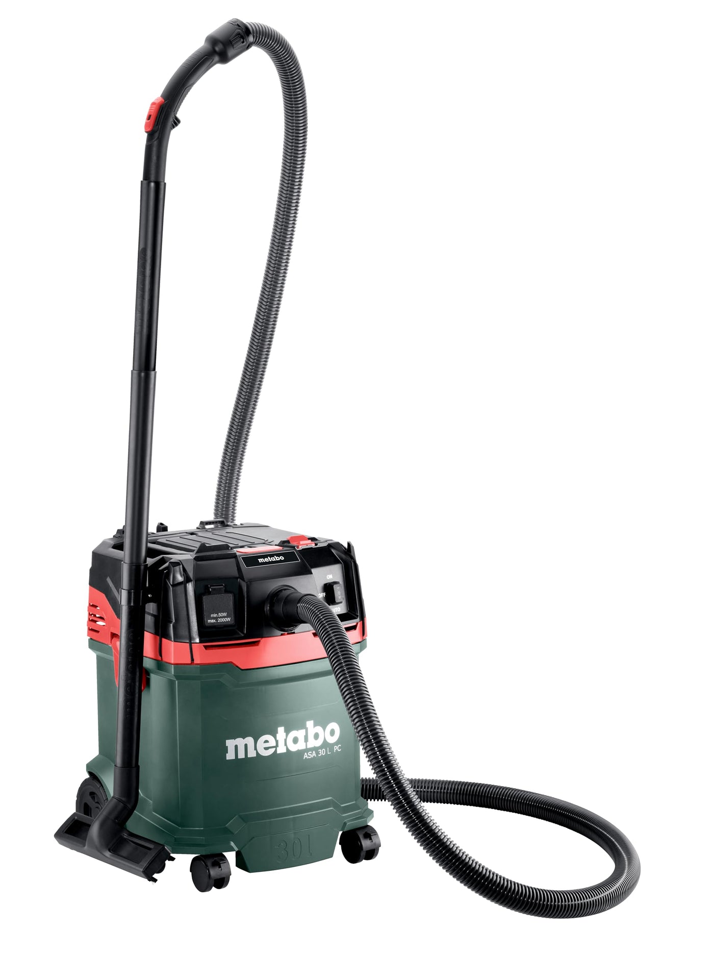 Metabo ASA 30 L PC Allessauger – 602086000 – Nass-/Trockensauger mit integrierter Filterabreinigung – 5,5 m Kabellänge