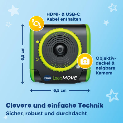VTech LeapMOVE Lernkonsole Kinder I Interaktive Spielkonsole für Fernseher I Lernspiele ab 4 Jahre I Bewegungsspiele Tanzen & Fitness I ABC Lernen I Buchstaben SpieIe I Vorschule, Einschulung Geschenk