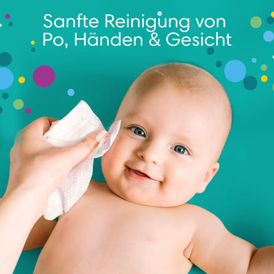 Pampers Fresh Clean Feuchttücher 1 Packungen mit 52 Stück - 624 Feuchttücher, milder Duft, auch für Hände und Gesicht geeignet