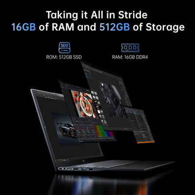 ACEMAGIC 15.6 Zoll FHD Laptop Computer - Quad-Core N-97 Prozessor bis zu 3.6GHz（Beat N5095） Laptop, 16GB DDR4 512GB SSD Notebook, Unterstützung WiFi 5, BT5.0, 3*USB3.2, 5000mAh