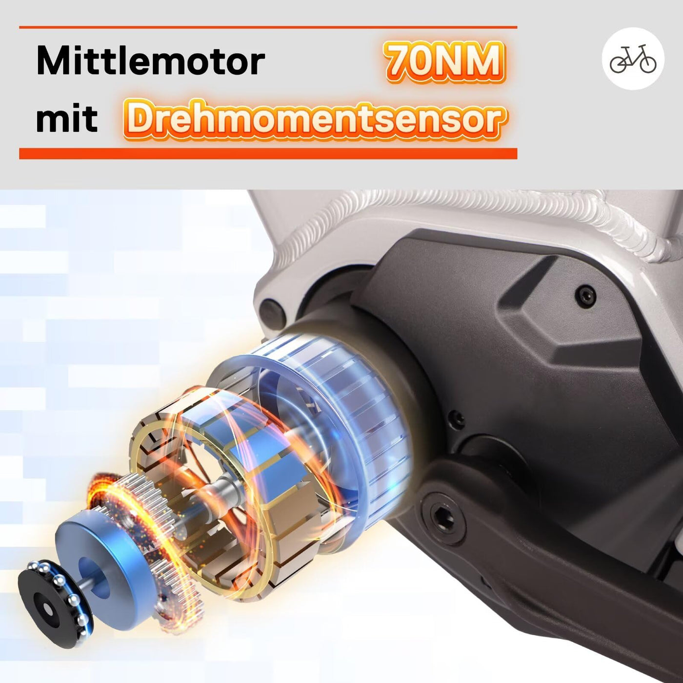 SAXONETTE E Bike Damen 28 Zoll mit Mittelmotor Drehmomentsensor, Elektro Fahrrad Erwachsene mit 36V 14.5Ah Akku, 8 Gang Kettenschaltung Tiefbau-Pedelec mit Hydraulische Scheibenbremse für Damen Herren