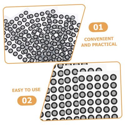 Mikikit 20 Blätter Reflektierende Folie Für Den Scanner Logo-Aufkleber Scan-markierungsaufkleber Reflexionsmarker Zum Scannen Bezugsmarkierungspunkt Zubehör Das Haustier Verdicken 3D