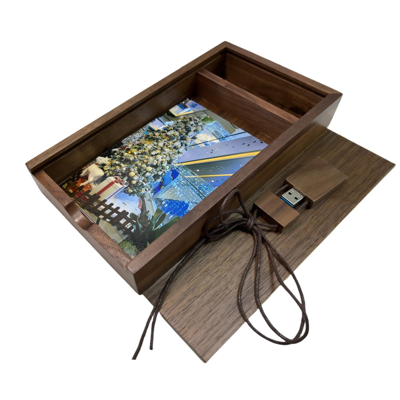 UFARID USB3.0 Flash-Laufwerk Pendrive Memory Stick USB Stick Speicherstick Data Datenspeicher Mit Holz Fotoalbum Fotobox Hochzeitsgeschenke (16GB)