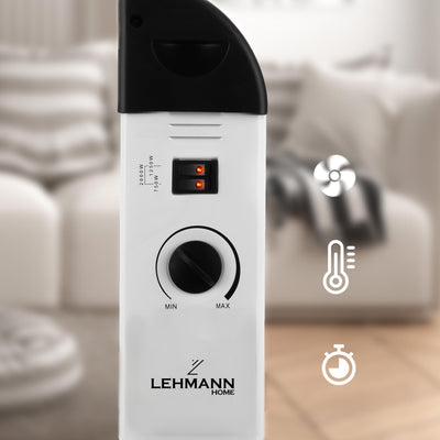 Lehmann LHOHC-2013A Konvektor elektrische Heizung | Heizkörper 750/1250 / 2000 Watt | Konvektorheizung mit Thermostat und Überhitzungsschutz | Elektroheizung Energiesparend für Schnelle Wärme