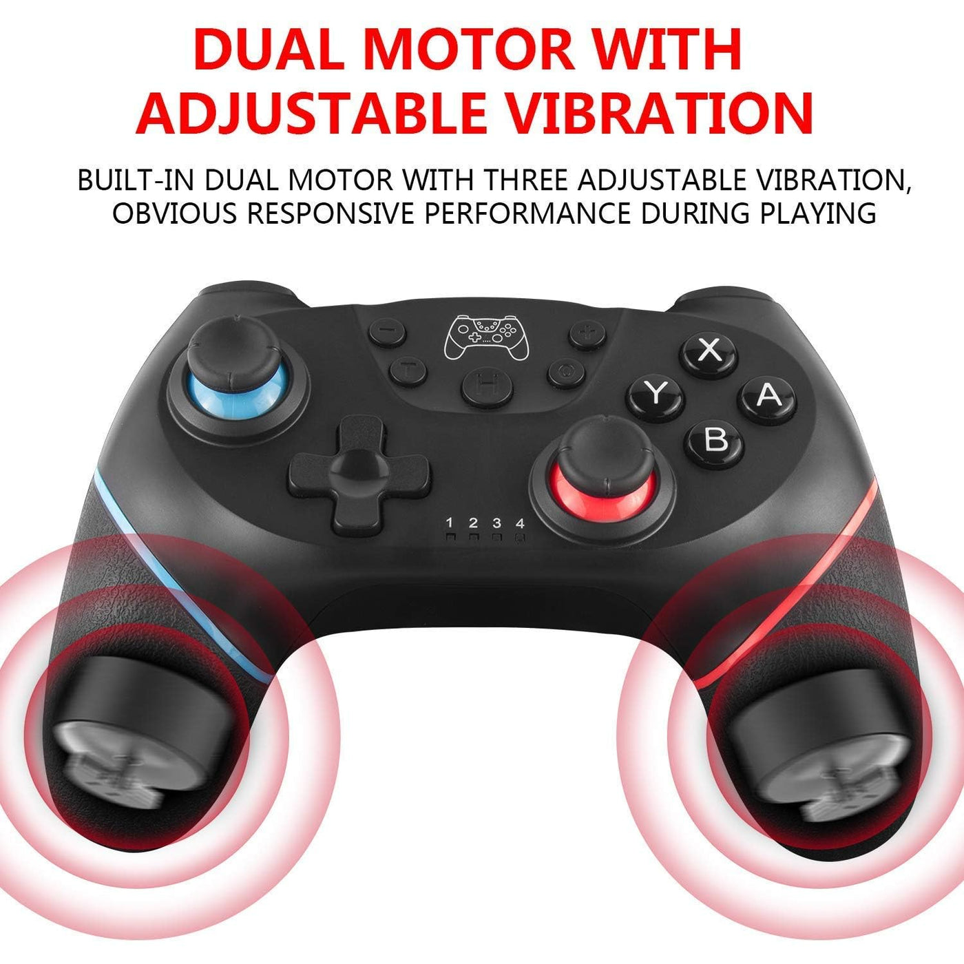 UPDATE-VERSION Controller für Switch/Switch Lite/Switch OLED, Controller für Switch Pro mit Aufwachen, Wireless Controller für Switch mit 6-Achsen Gyroskop, Double Shock, Turbo und Screenshot
