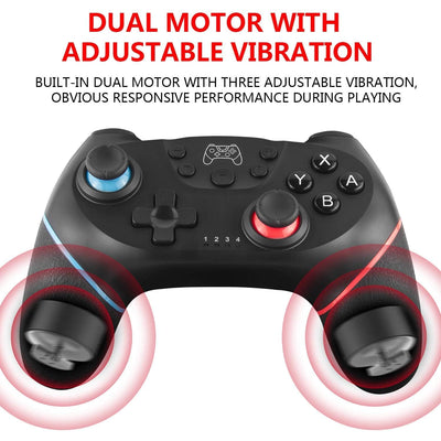 UPDATE-VERSION Controller für Switch/Switch Lite/Switch OLED, Controller für Switch Pro mit Aufwachen, Wireless Controller für Switch mit 6-Achsen Gyroskop, Double Shock, Turbo und Screenshot