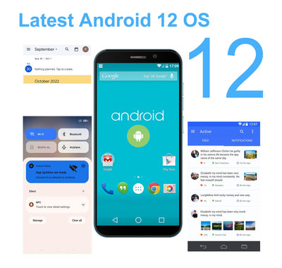 DOOGEE X97 Smartphone ohne Vertrag Günstig 4G Android 12 Handy, 6.0 Zoll HD+ Display, 3GB RAM 256GB (Erweiterbar) 2.0 GHz Processor, 4200mAh, 8MP+5MP Kamera 2023 Face ID/GPS Dual SIM Handys - Blau