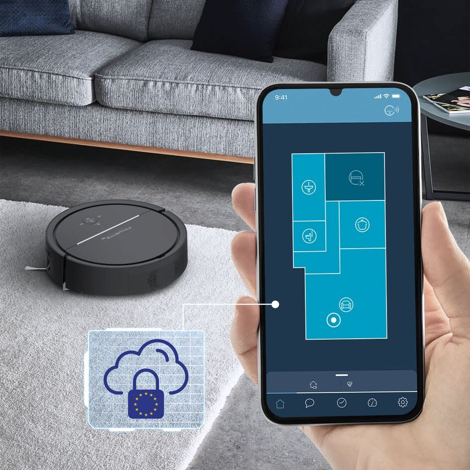 Rowenta RR7875 X-PLORER Serie 120 AI Saugroboter | Testergebnis "SEHR GUT" | Laser-Navigation | automatisches Reinigen | Steuerung per App | Saugen und Wischen | 120 Min. Laufzeit | 150 m² | Schwarz