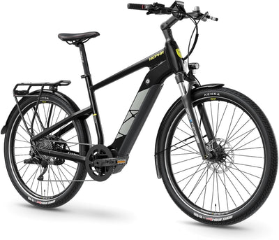 HEPHA E-Bike Trekking 7 Long Range LTD, 80Nm Mittelmotor (Upgrade AUF 100NM) Pedelec, Elektrofahrrad 708Wh Akku (bis zu 200KM), 10-Gang, APP, Unisex, 27,5 Zoll(Highstep, Schwarz, L-52cm)