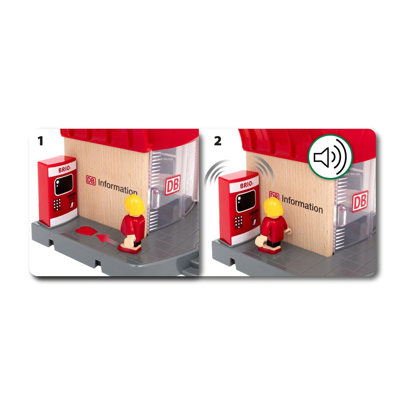 BRIO World 33940 Deutsche Bahn Ice Set - Eisenbahn-Set mit Schienen, Bahnhof und Zug im Stil der DB - Empfohlen ab 3 Jahren