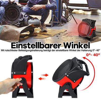 YRHome 3000W Keramik Heizgerät Heizlüfter Elektroheizer Heizer Schnellheizer Elektroheizgebläse Bauheizer 2 Heizstufen Garage Baustelle Werkstatt, Zwangsluft