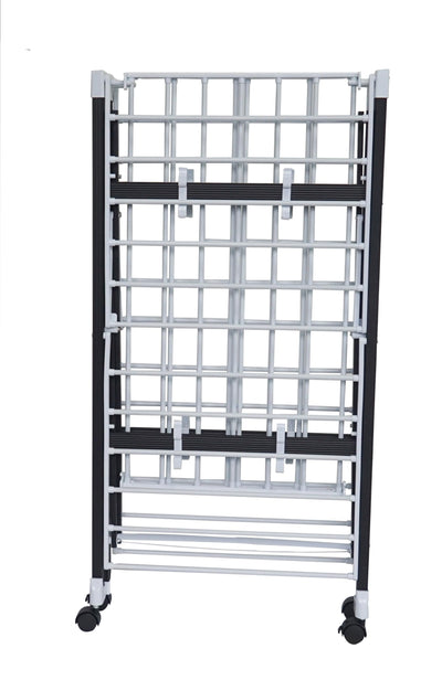 Loving Home® Faltbarer Wäscheständer, Standtrockner, Wäschetrockner Turm 175 x 83 x 112 cm mit Rollen, belastbar bis 35 kg, Trockenlänge 21 m