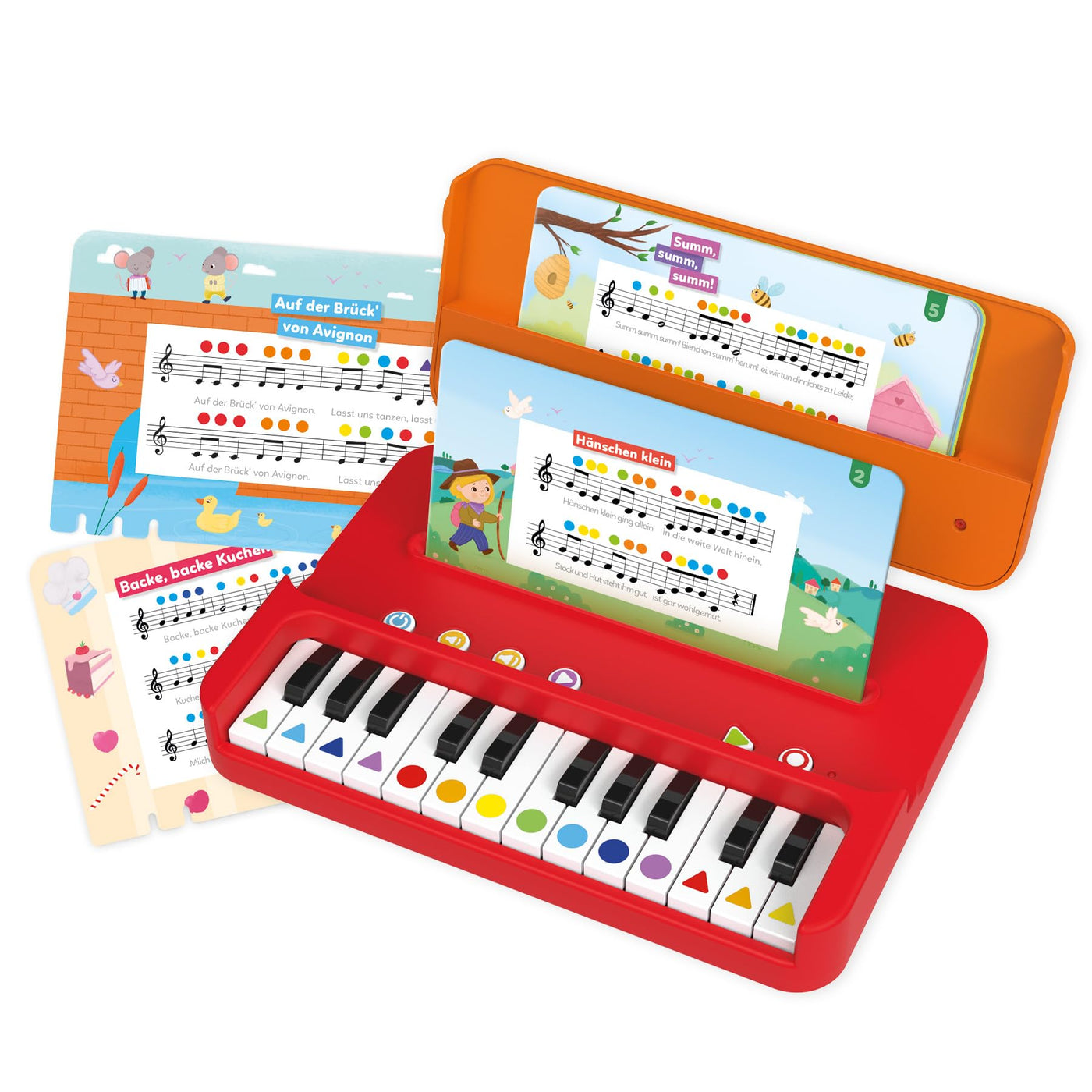 Ich lerne Musik - Musik-Lernspiele für Kinder - Noten Lernen und Melodien aufnehmen - Inkl. 12 Blättern beliebter Kinderlieder & Tragetasche - ab 5 Jahren