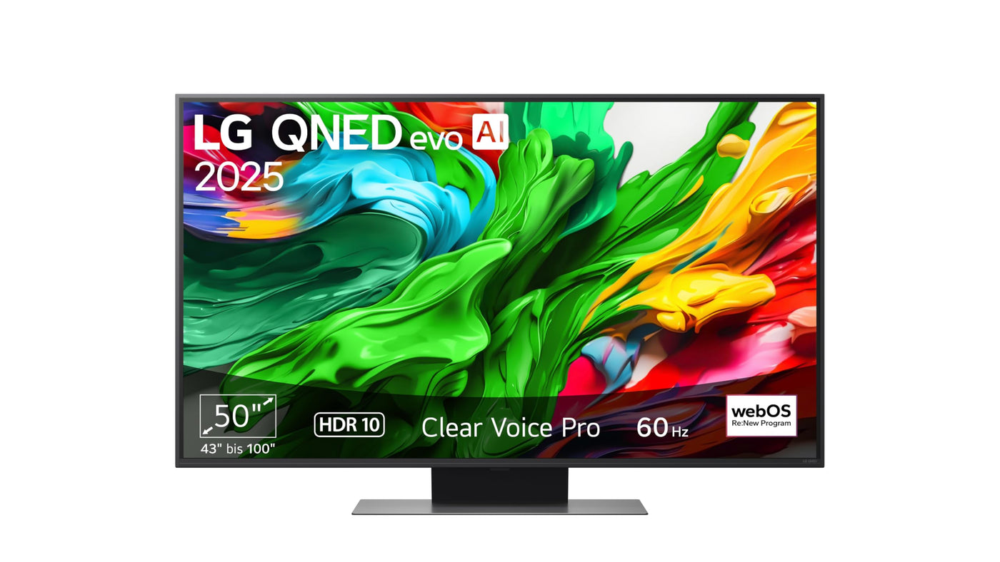 LG 50QNED86A6C TV 50 Zoll (127 cm) 4K QNED evo AI TV (α7 Gen8 4K AI Prozessor, webOS 25, 60Hz) [Modelljahr 2025]