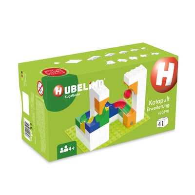 Hubelino 420398 - Kugelbahn Katapult Erweiterung (41-teilig), kompatibel