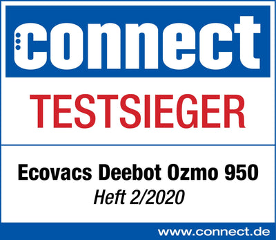 ECOVACS DEEBOT OZMO 950 - Saug- & Wischroboter - 2-in-1 Staubsauger-Roboter mit Wischfunktion & intelligenter Navigation - Google Home, Alexa- & App-Steuerung, Teppich