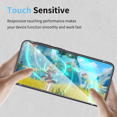 HidWee Schutzfolie kompatibel mit Samsung Galaxy A35 5G für Panzerglas mit Rahmen Positionierhilfe, 3 Stück Schutzglas & 2 Stück Kameraschutz, 9H Härte Panzerfolie, Anti-Bläschen HD Displayschutz