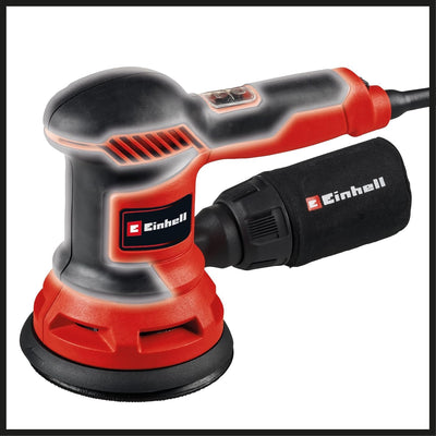Einhell Exzenterschleifer TC-RS 425 E (425 W, Schleifteller Ø 125 mm, max. Schwingzahl 26.000 min-1, Schwingkreis 2,5 mm, inkl. Schleifpapier je 1x P60, P80, P120)
