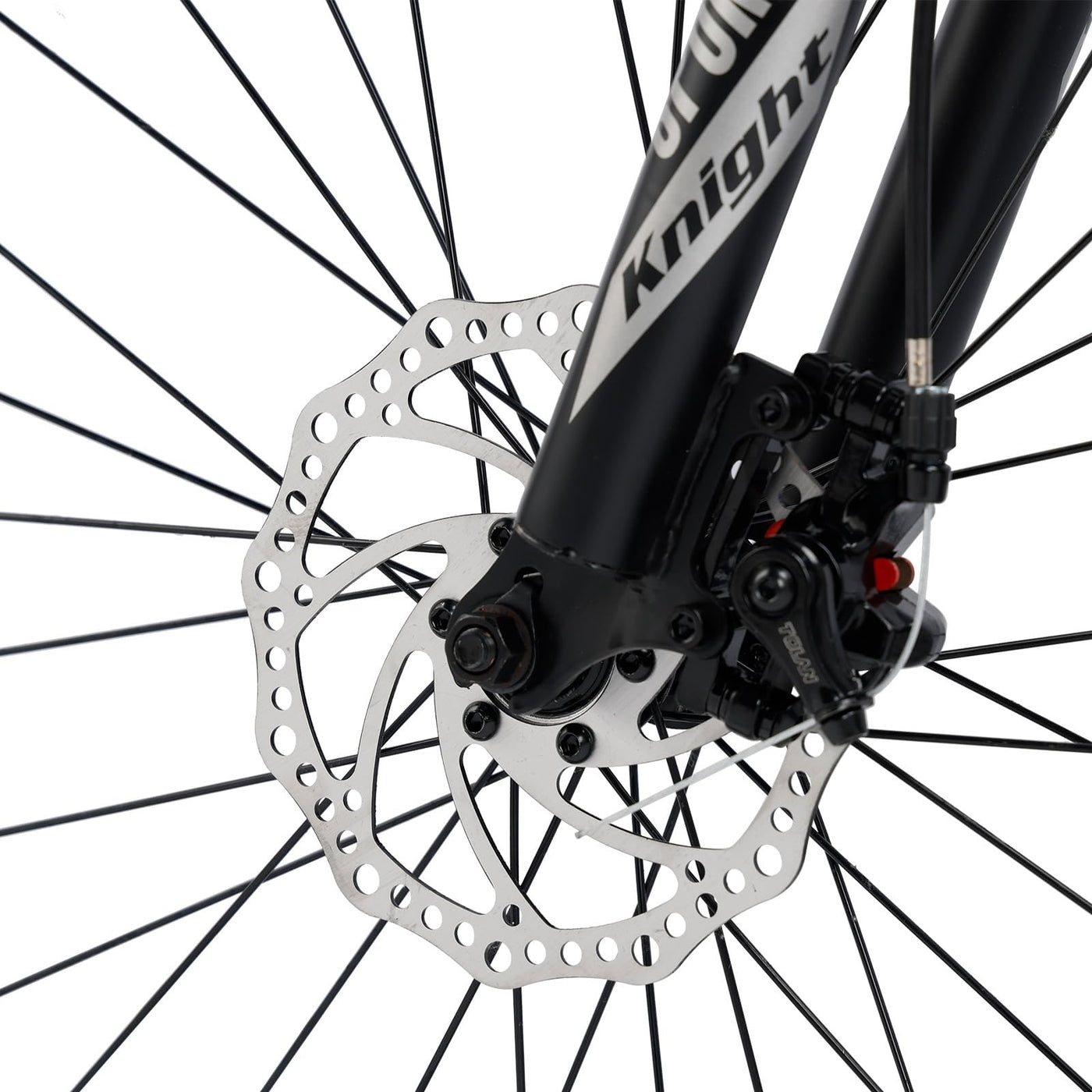 Mountainbike für Herren und Damen, 24-Gang, Hochwertiger Kohlenstoffstahlrahmen, Duale Scheibenbremsen, Federungsgabel, Mechanische Scheibenbremsen, Einstellbarer Daumenschalter