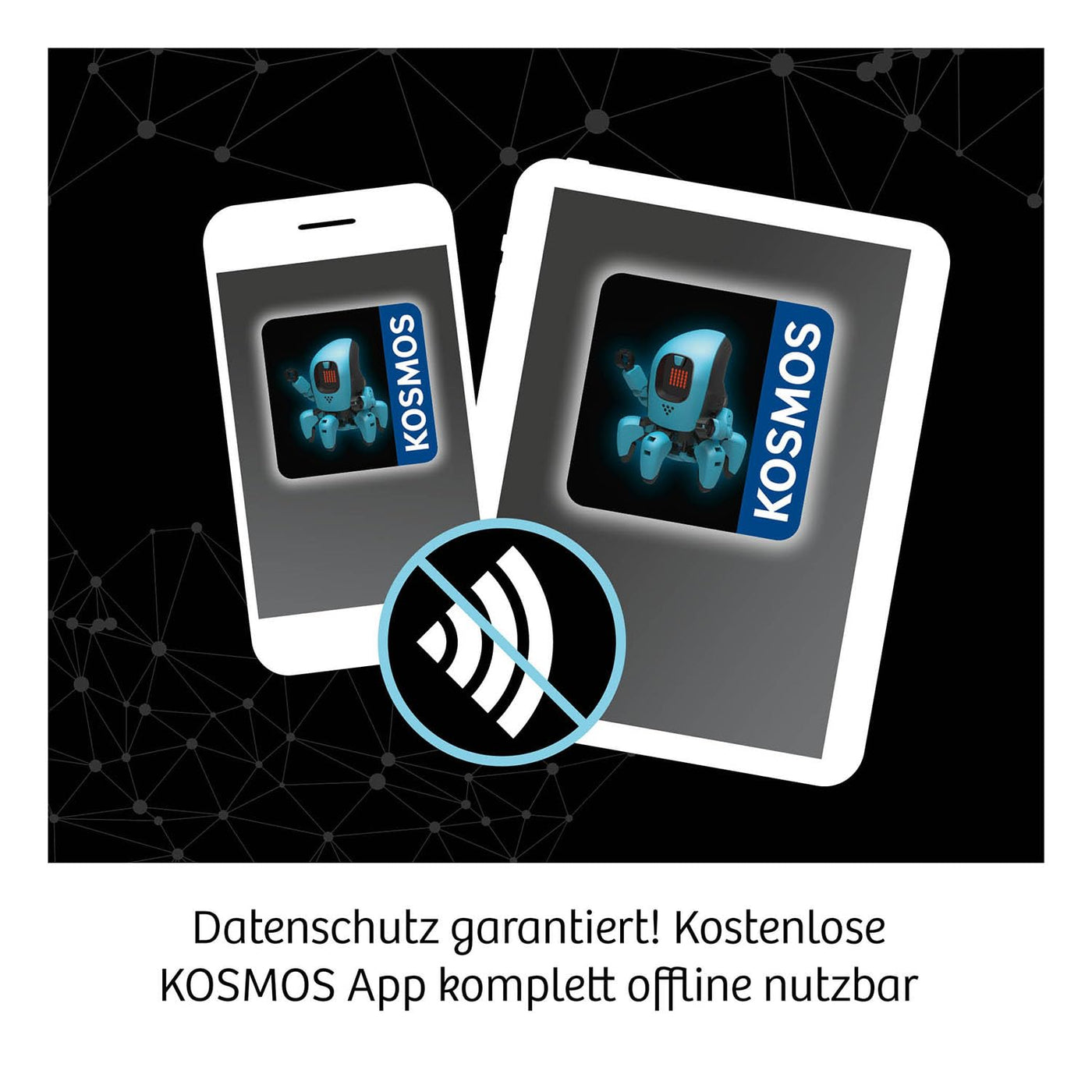 KOSMOS 620899 Miika K.I. Roboter, künstliche Intelligenz erleben und verstehen, trainiere ihn mit Gesten oder Stimme, innovativer Experimentierkasten für Kinder ab 10 Jahre, Roboter-Spielzeug