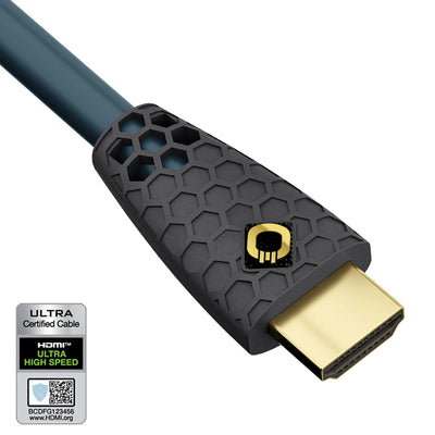 OEHLBACH Flex Evolution - Ultra High-Speed HDMI-Kabel, patentierter Knickschutz, 8K UHD 60Hz 4320p, 4K 120Hz, 2160p - 48Gbit/s, 21:9 Cinema, 3D, Dolby Vision, Dynamic HDR 10+, VRR, eARC, 3,00 Meter