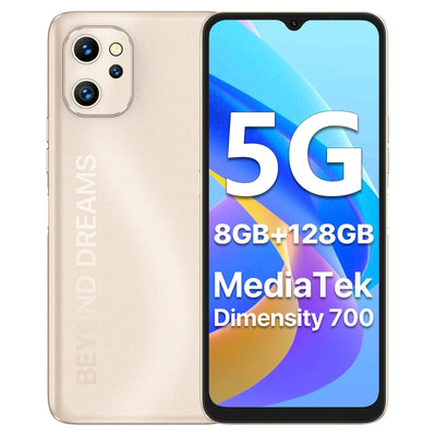 UMIDIGI F3 5G Smartphone Ohne Vertrag,8+128G Handy Ohne Vertrag,Android 12 Günstig Handy,6.7HD+ Display,48MP AI Kamera,5150mAh Akku Intelligent Mobiltelefon/Octa Core/Dual SIM/NFC/OTG (Roségold)